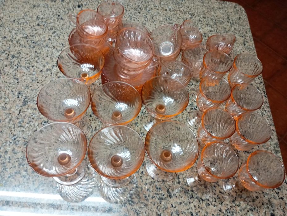 Peças de louça pirex