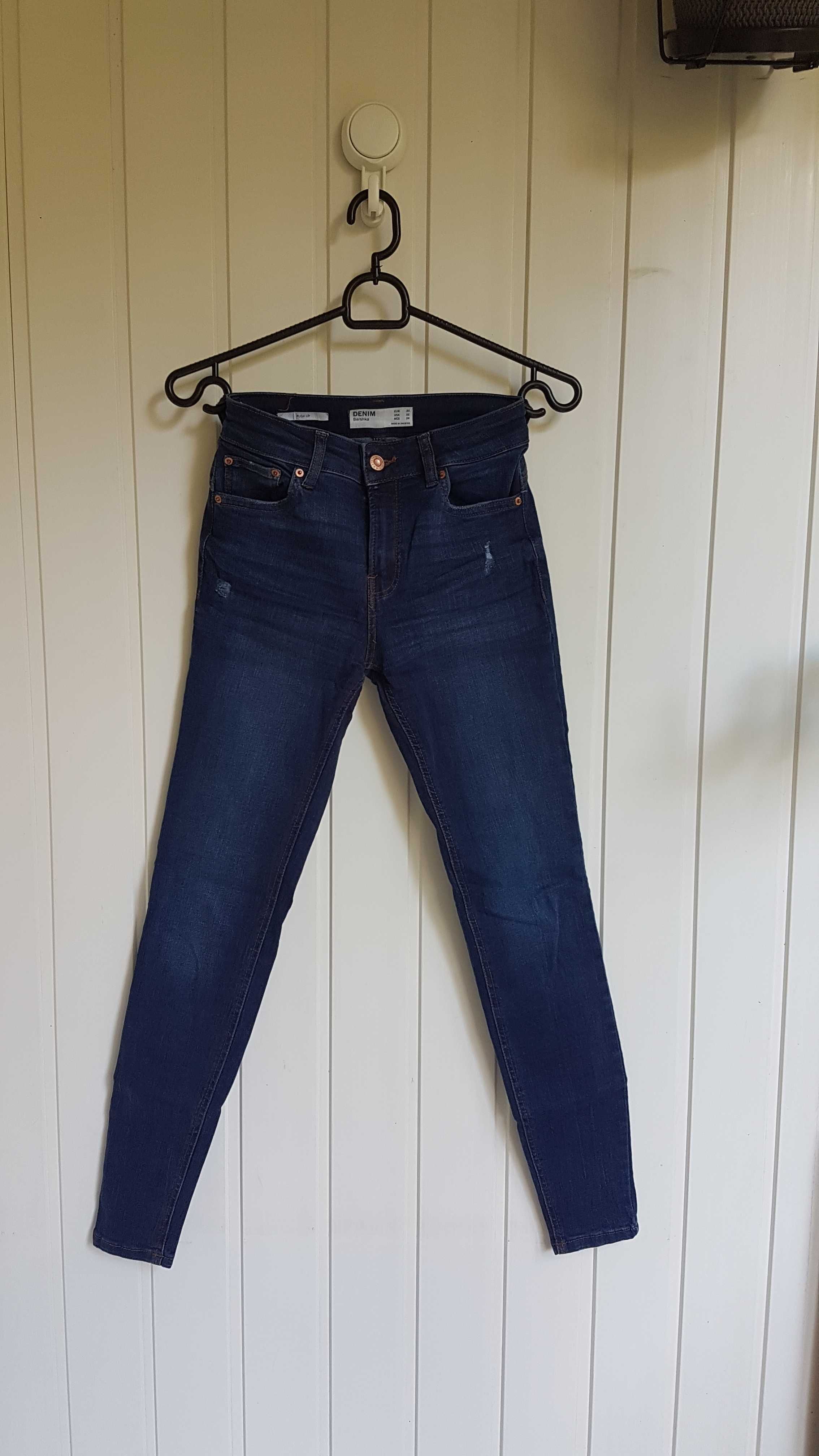 Spodnie skinny push up BERSHKA metka roz. 34/XS