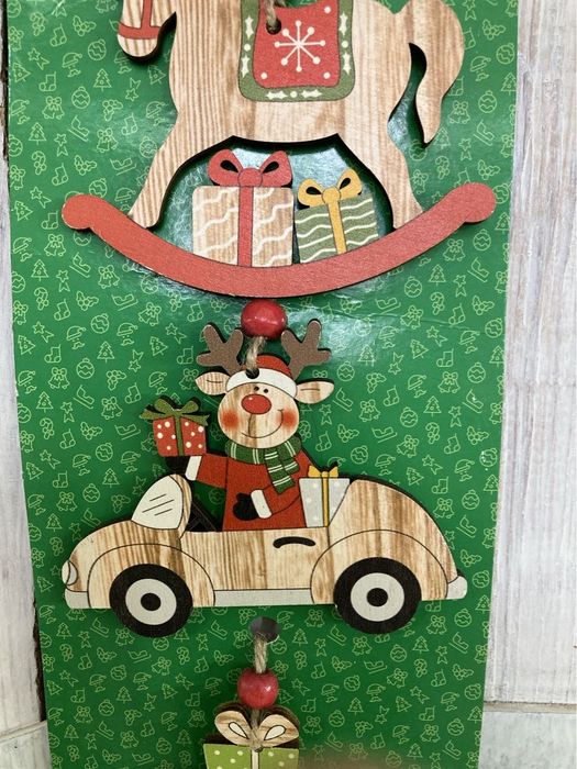 Zawieszka Świąteczna etoys, sklejka 3szt