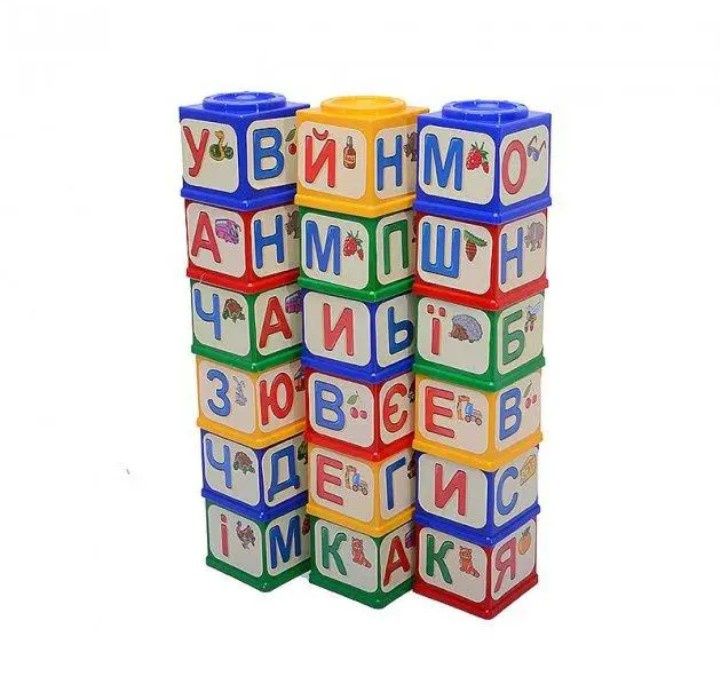 Дитячі розвивальні кубики 18штук