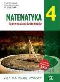 /NOWA/ Matematyka 4 podręcznik zakres Podstawowy PAZDRO