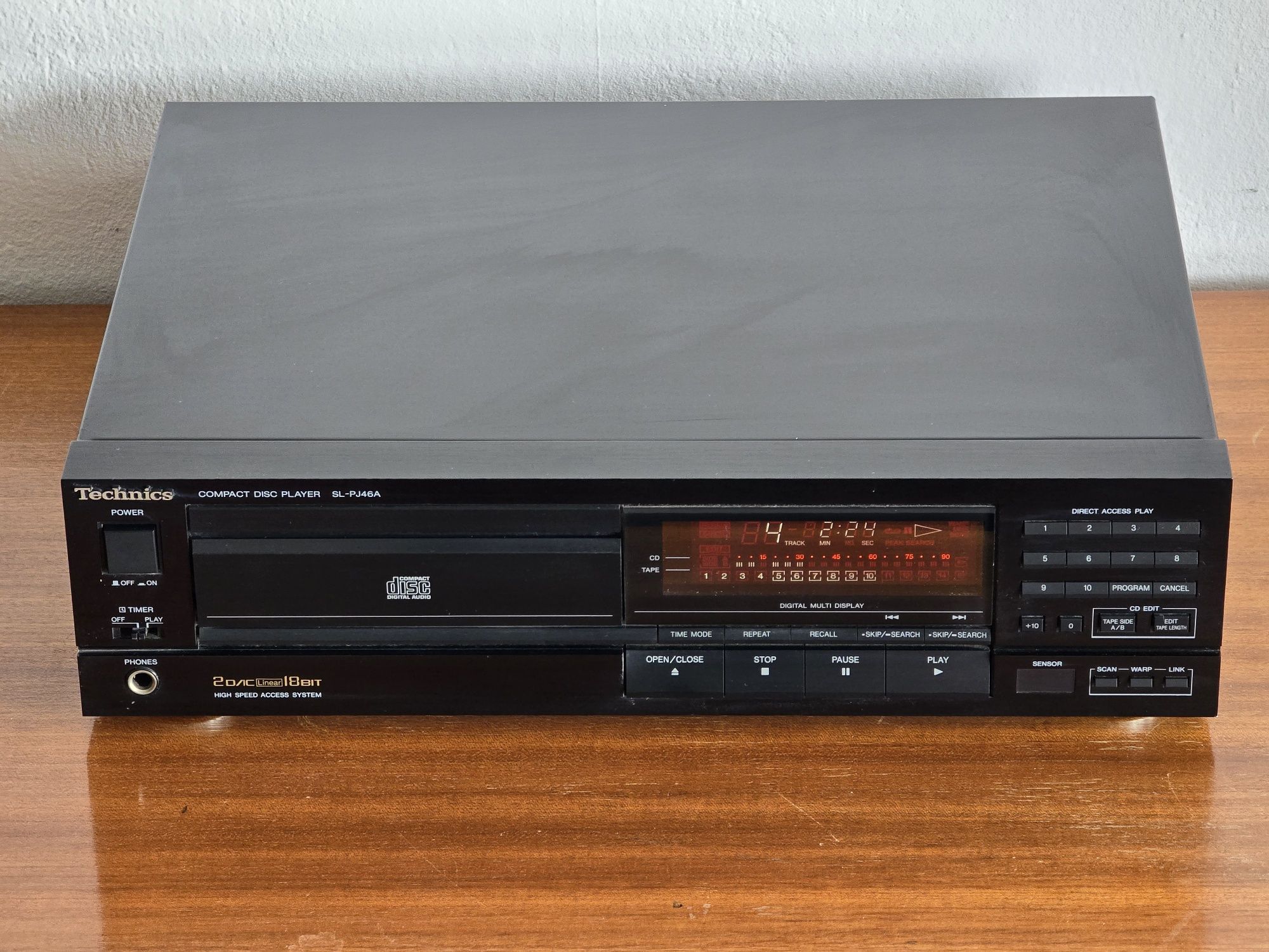 Technics SL PJ46A odtwarzacz płyt CD CDR Wąski  midi 36cm