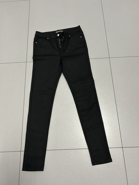 Czarne spodnie jeansy damskie ,rozmiar 38