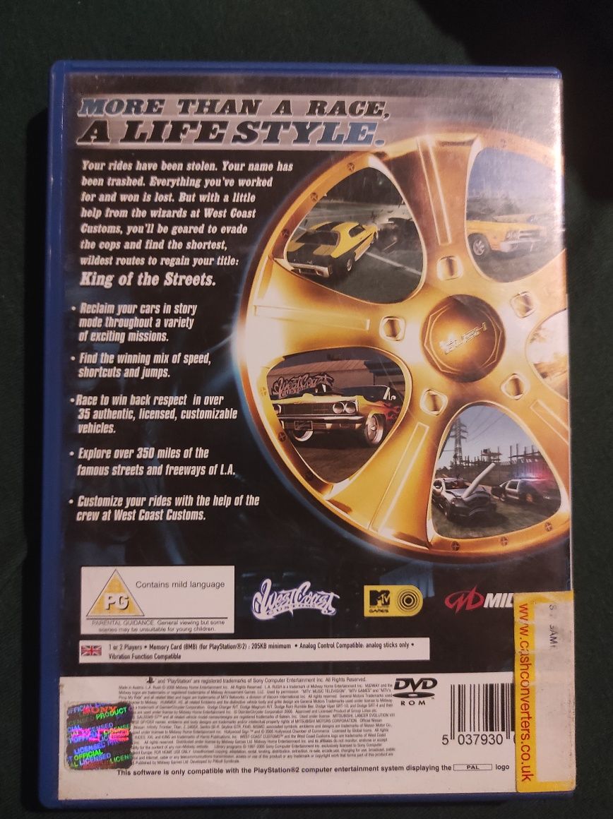 Gra L.A.RUSH na ps 2