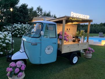 Prosecco van, mobilny bar, Piaggio , Wolne terminy 2023