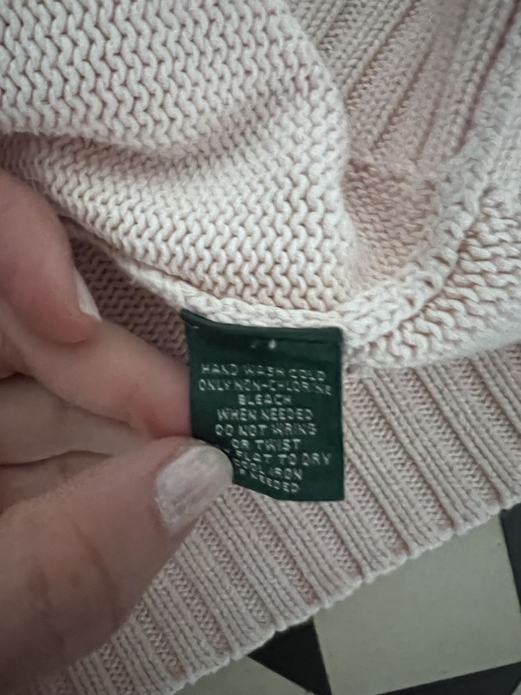 Ralph Lauren sweter damski z grubej bawełny rozm L
