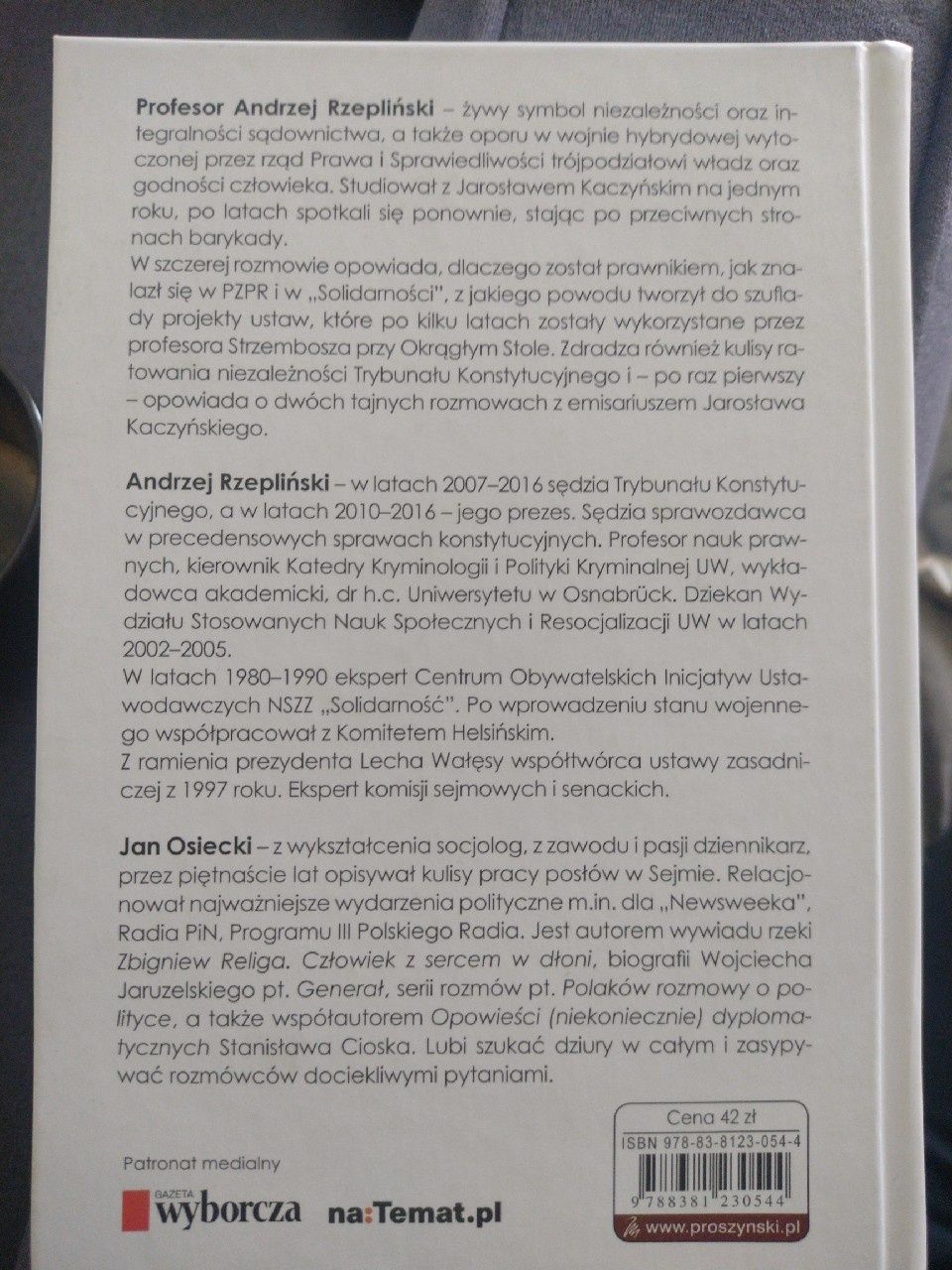 Andrzej Rzepliński - "Sędzia gorszego sortu"