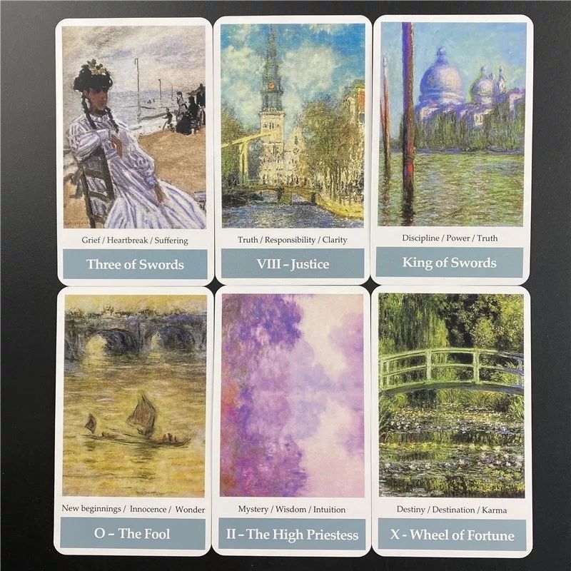 Baralho de Tarot Impressionism Art Claude Monet