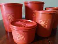 Conjunto de 5 Tupperware vintage