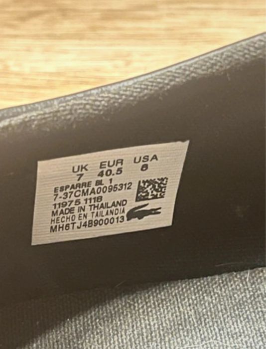 Tenisówki Lacoste, rozmiar 40,5