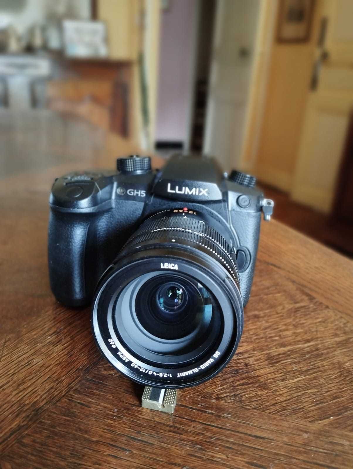 Panasonic Lumix GH5 (corpo) + 2 baterias + caixa e fatura