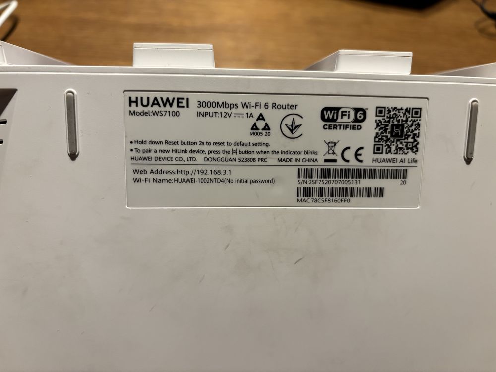 Router huawei ws7100 wifi 6 plus mesh