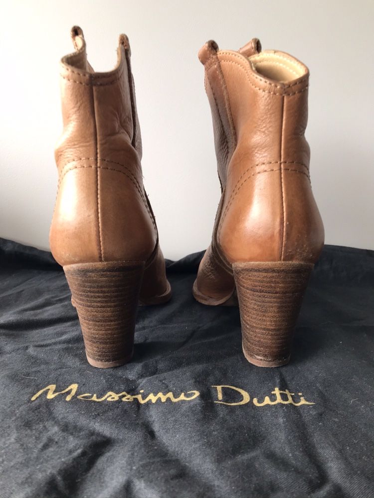 Botas tacão Massimo Dutti