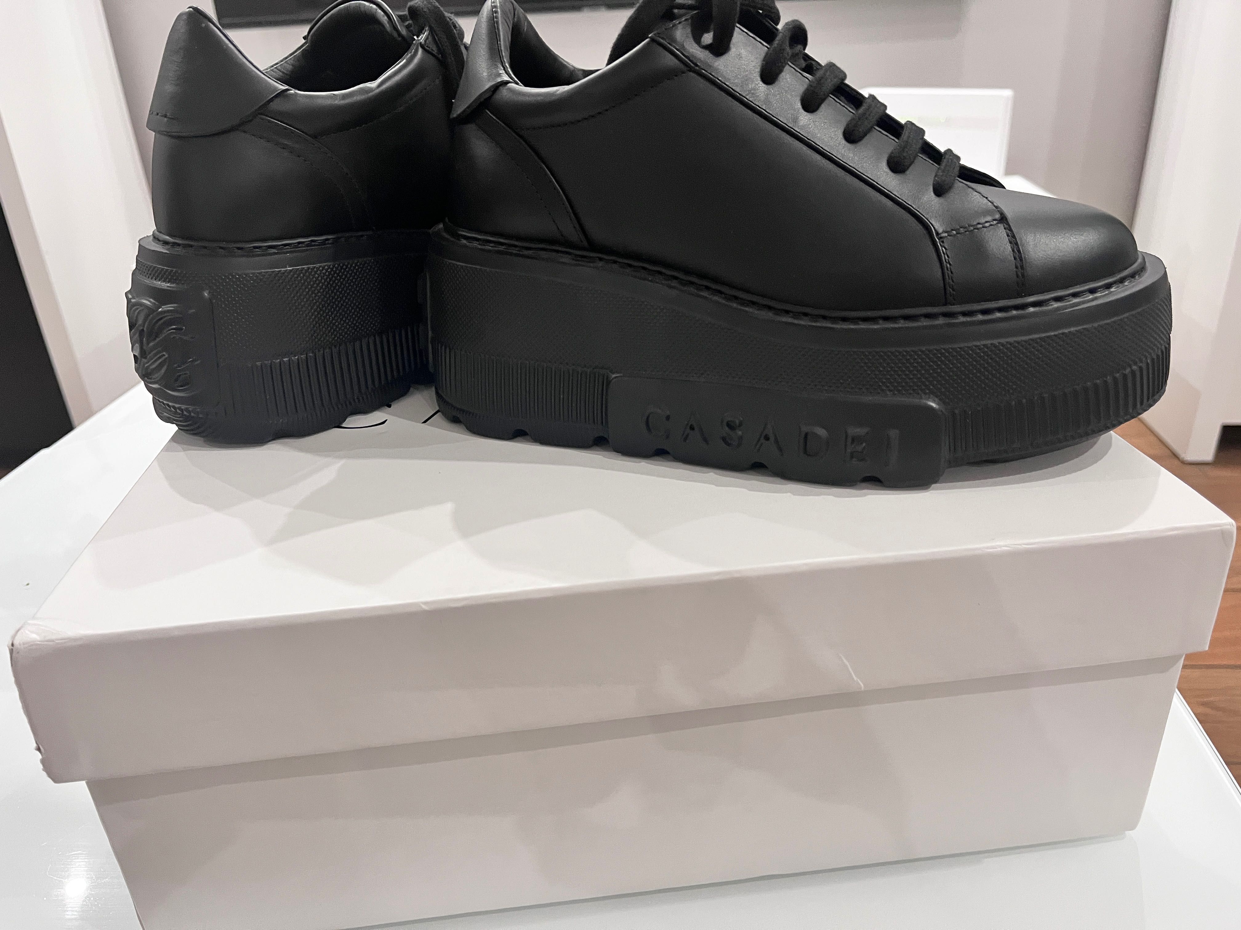 Casadei snakersy czarne