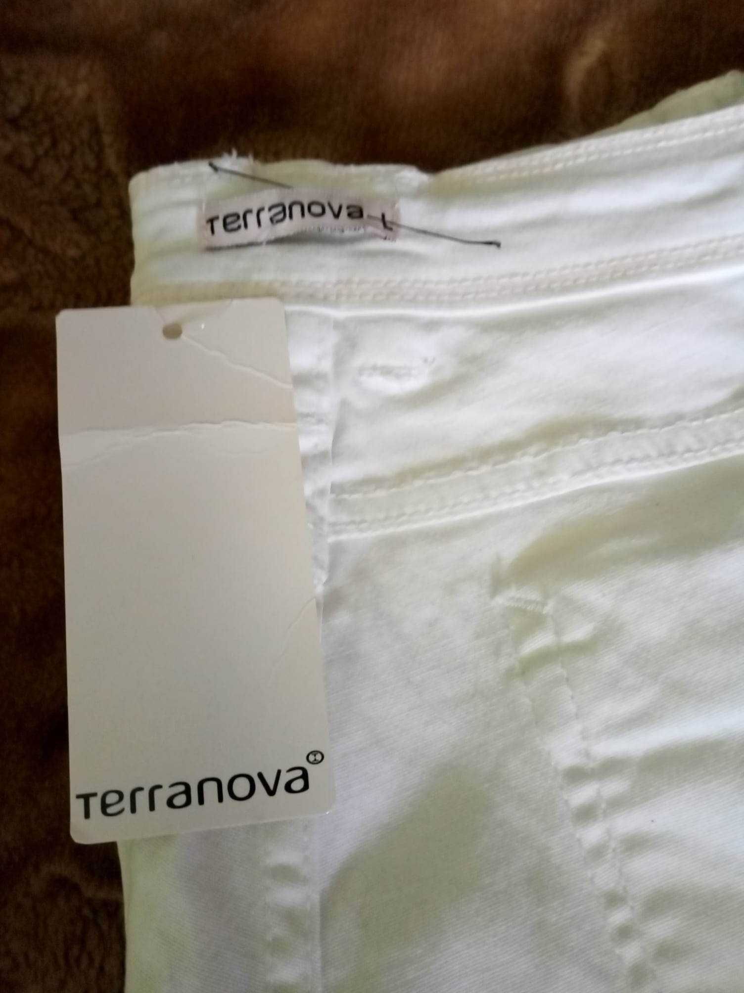 Białe spodnie Terranova