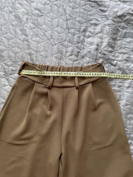 брюки палаццо широкі штани карамельного кольору коричневі