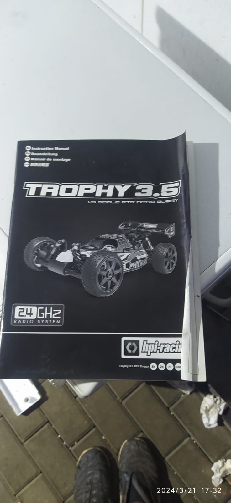 Trophy 3.5 RC nitro dużo akcesorii i części