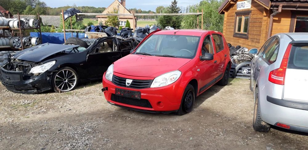 DACIA SANDERO I 08- SILNIK K7J710 SKRZYNIA BIEGOW JH1053 maska drzwi klapa tył zderzak