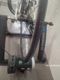 Rolo de treino ciclismo com roda e pneu + pneu de treino