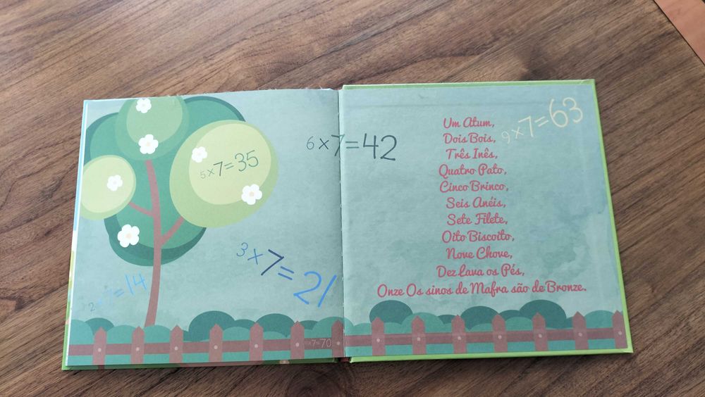 Livro Tabuada - para ajudar aprender