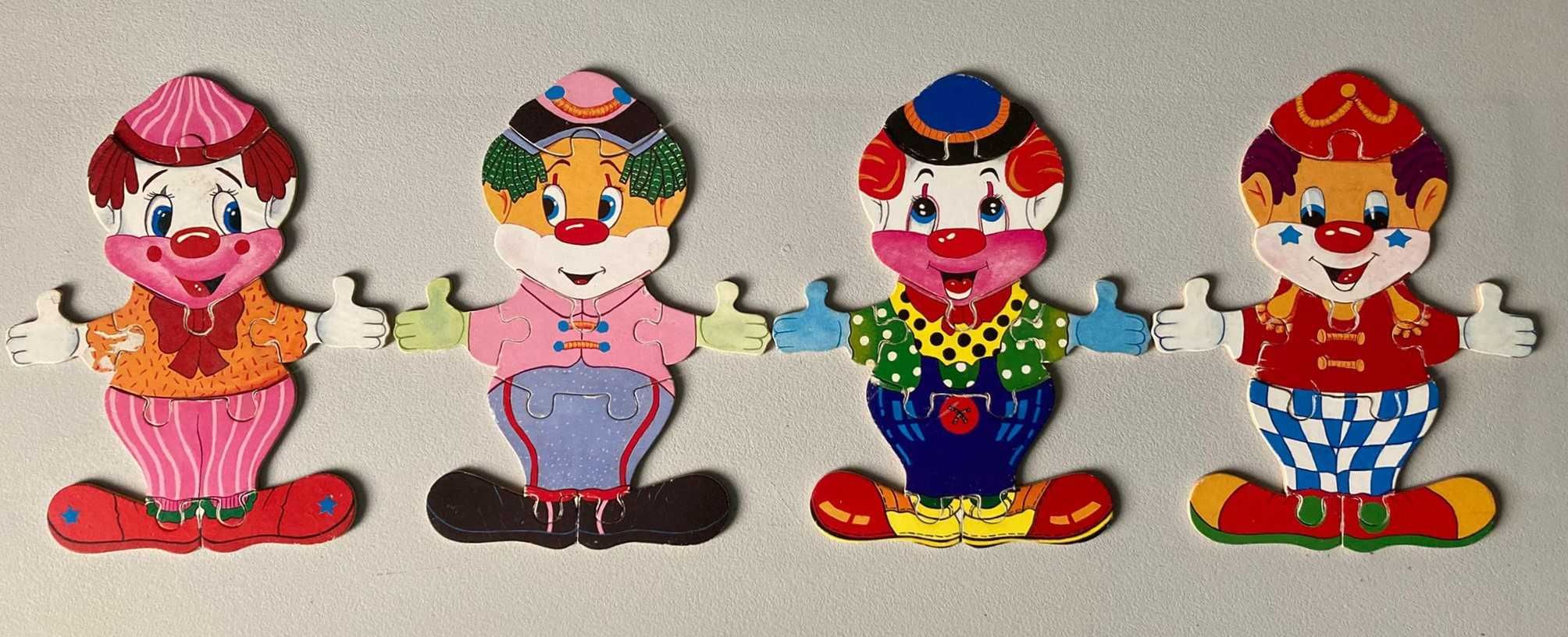 4 Puzzles de Palhaços + Caixa