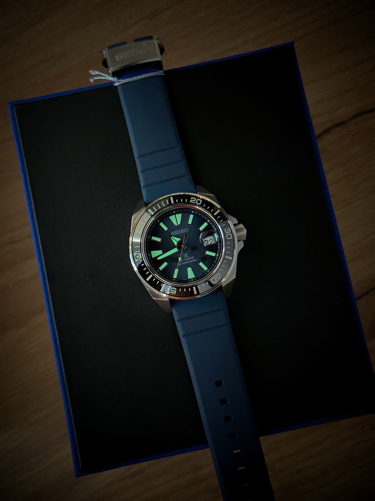 Seiko Prospex King Samurai Save the Ocean Dark Manta Ray SRPF79K1