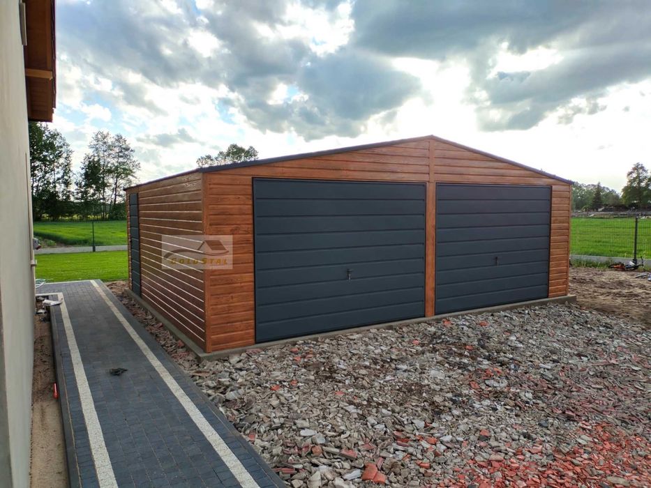 Garaż blaszany 8,5x6 6x5,5 6x6 6x5 4x6 7x6 4x5 3x5 9x6 AŻURY