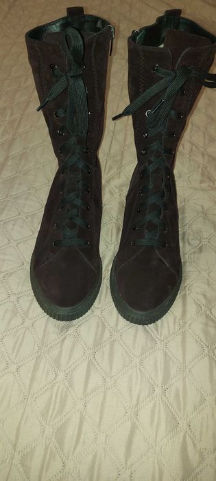 Чоботи зимові жіночі замшеві 39 розмір