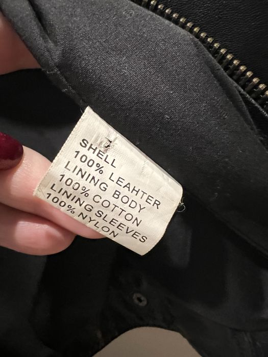 Шкіряна куртка з натуральної шкіри косуха унісекс