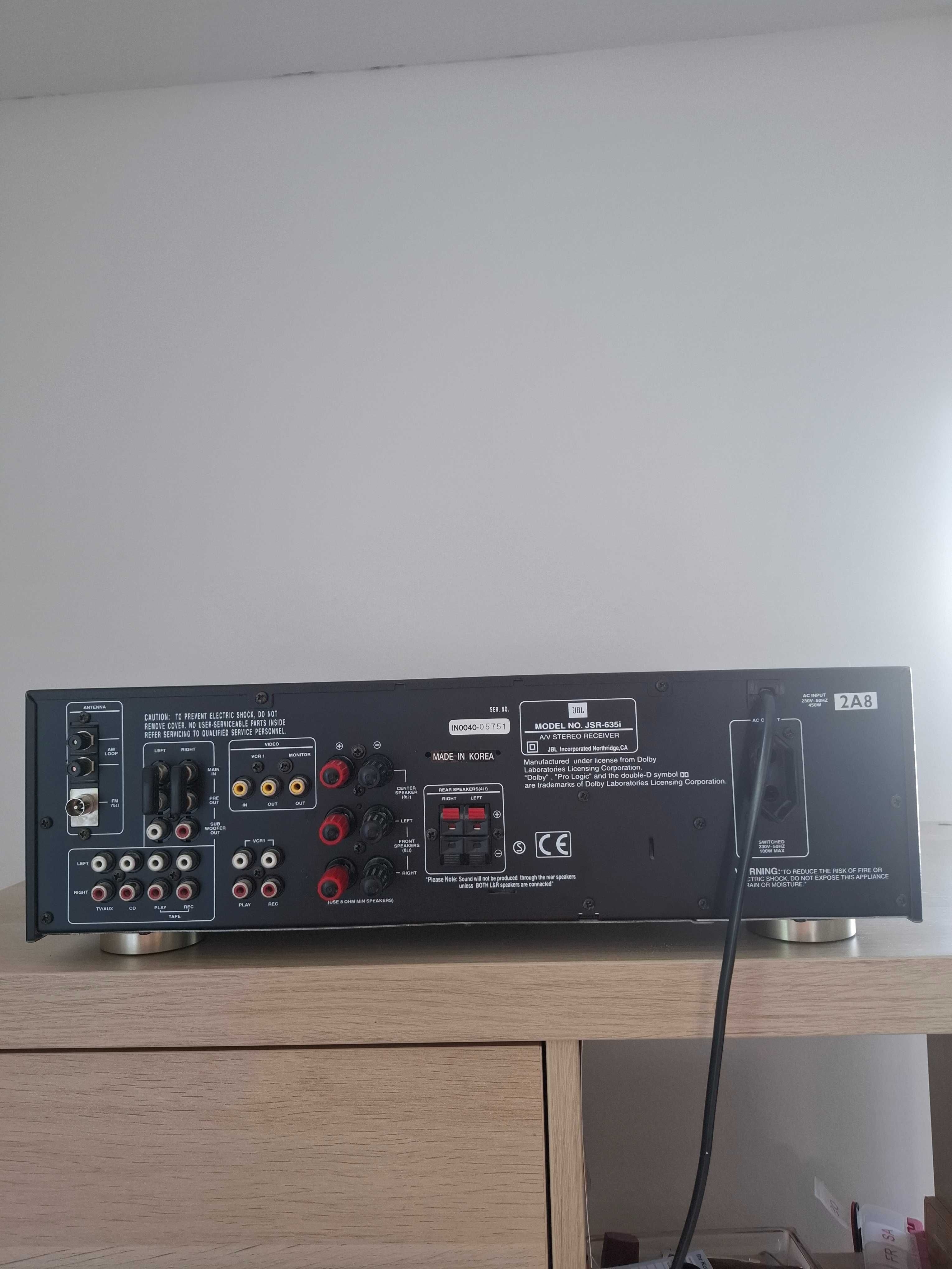 Kino domowe JBL JSR 635i HiFi Stereo (jak nowy)