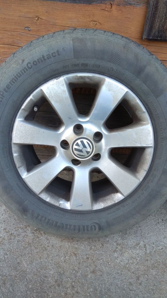 Alufelgi 5x112 16cali, VW Tiguan plus opony letnie