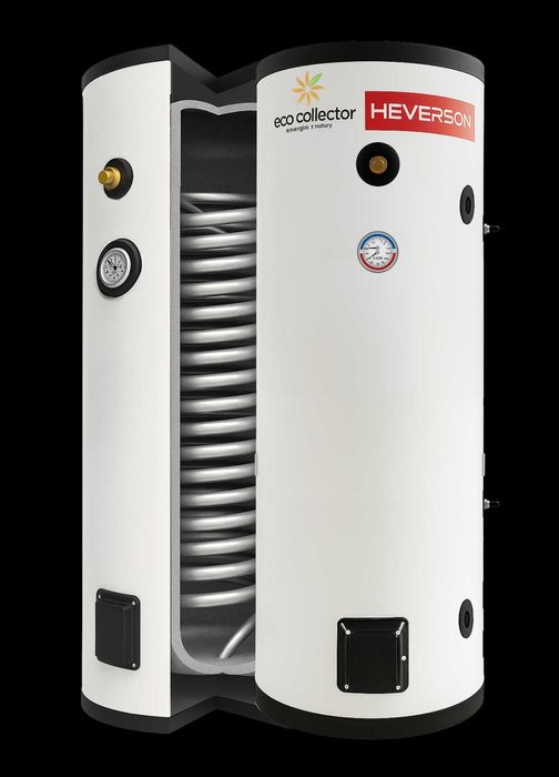 Zasobnik CWU Heverson 200L 1 wężownica bojler stal nierdzewna do pomp