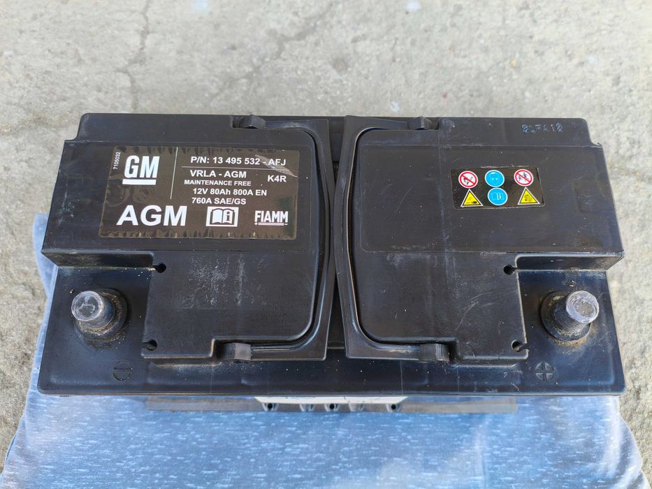 Akumulator BATERIA AGM 12V 80Ah 800A (agm/rozruchowy)