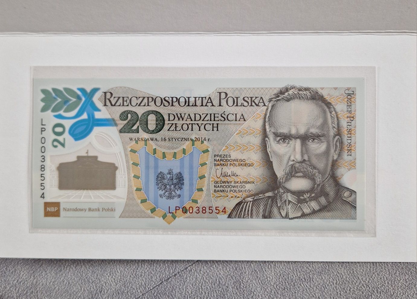 Banknot 100 Rocznica Utworzenia Legionów Polskich , 20 zł , POLIMER !