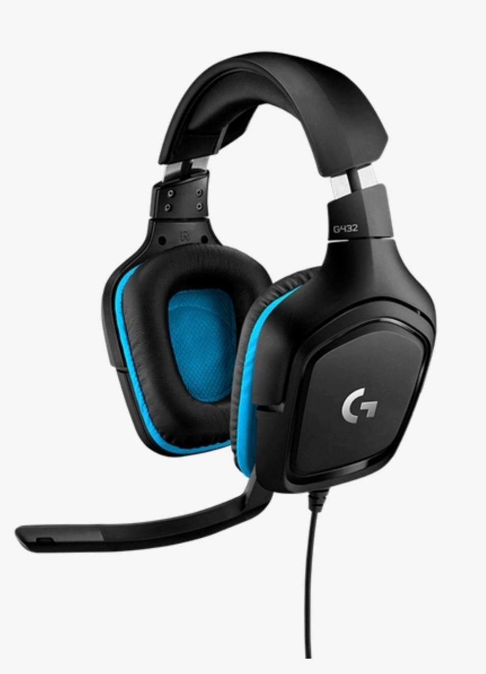 Навушники LOGITECH G432 Wired Gaming Black/Blue