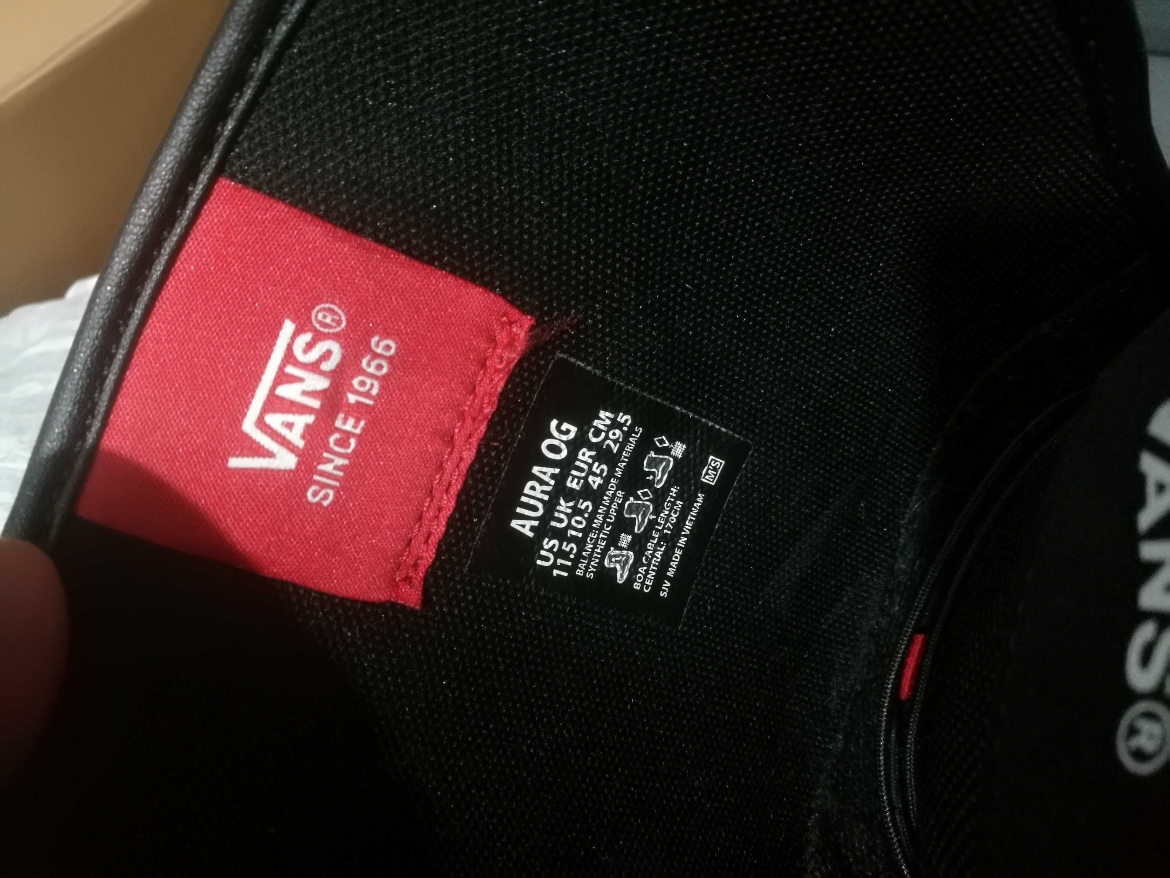 Buty snowboardowe Vans AURA OG   BOA  R. 45  29,5cm  29cm  Jak nowe