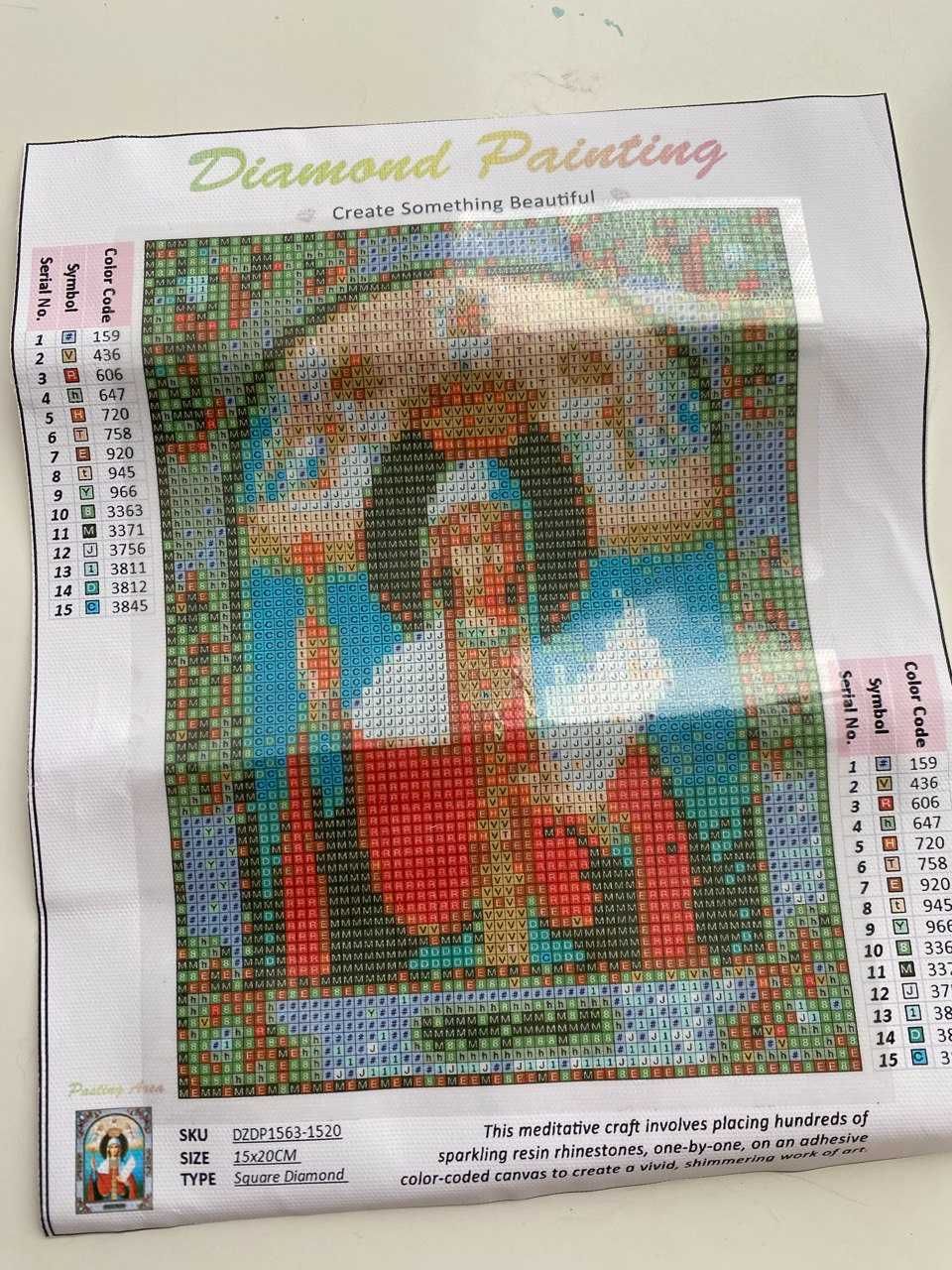 Алмазная мозаика, икона 15х20