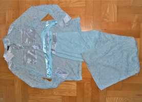 piżama komplet z koronki bluzka i spodnie 34/36