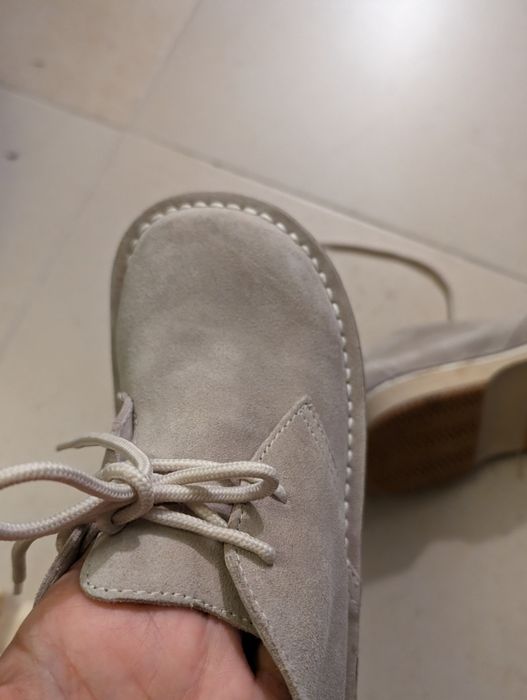 Sapato tipo alentejano, pele, criança Novo
