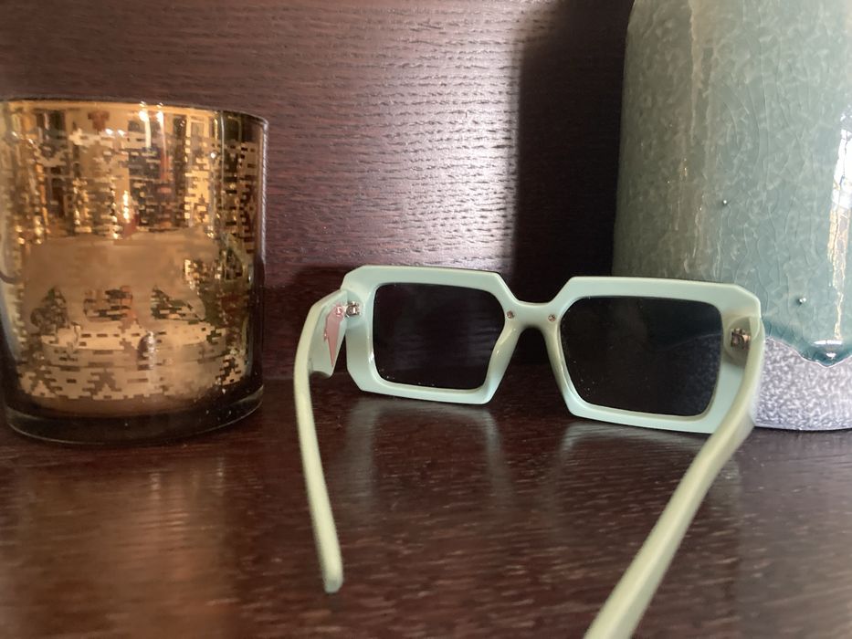 Nowoczesne okulary design  przeciwsłoneczne  turkus mięta Okazja