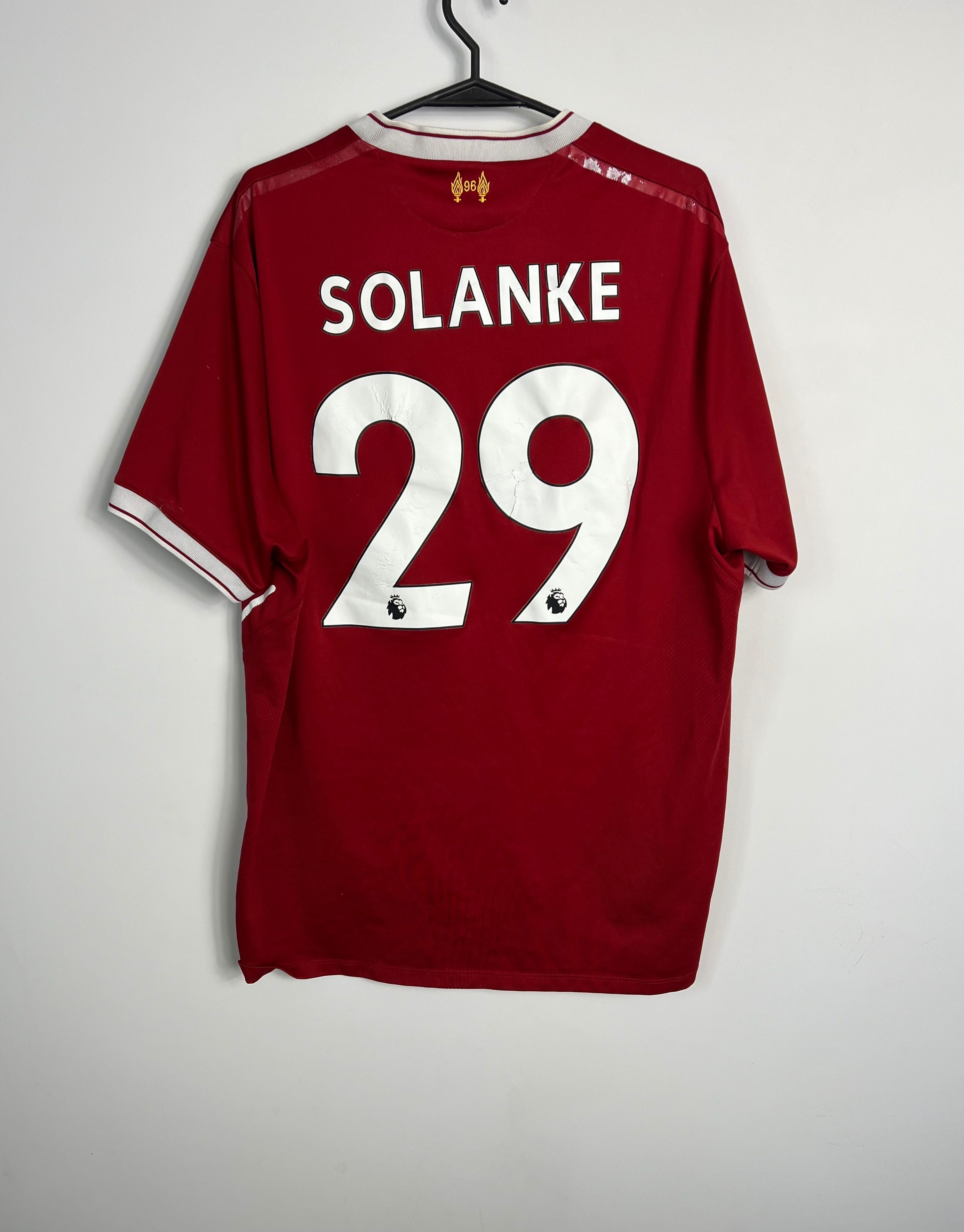 New Balance Liverpool 2017 Dominic Solanke 29 Soccer Jersey koszulka