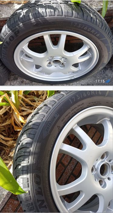 4 Pneus Dunlop e 4 jantes Mini Cooper