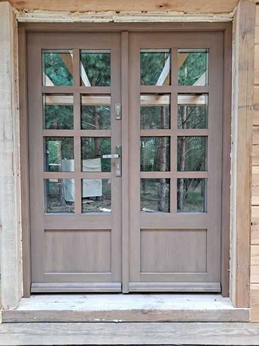 Drzwi  zewnętrzne  drewniane dębowe dostawa GRATIS CZYSTE POWIETRZE