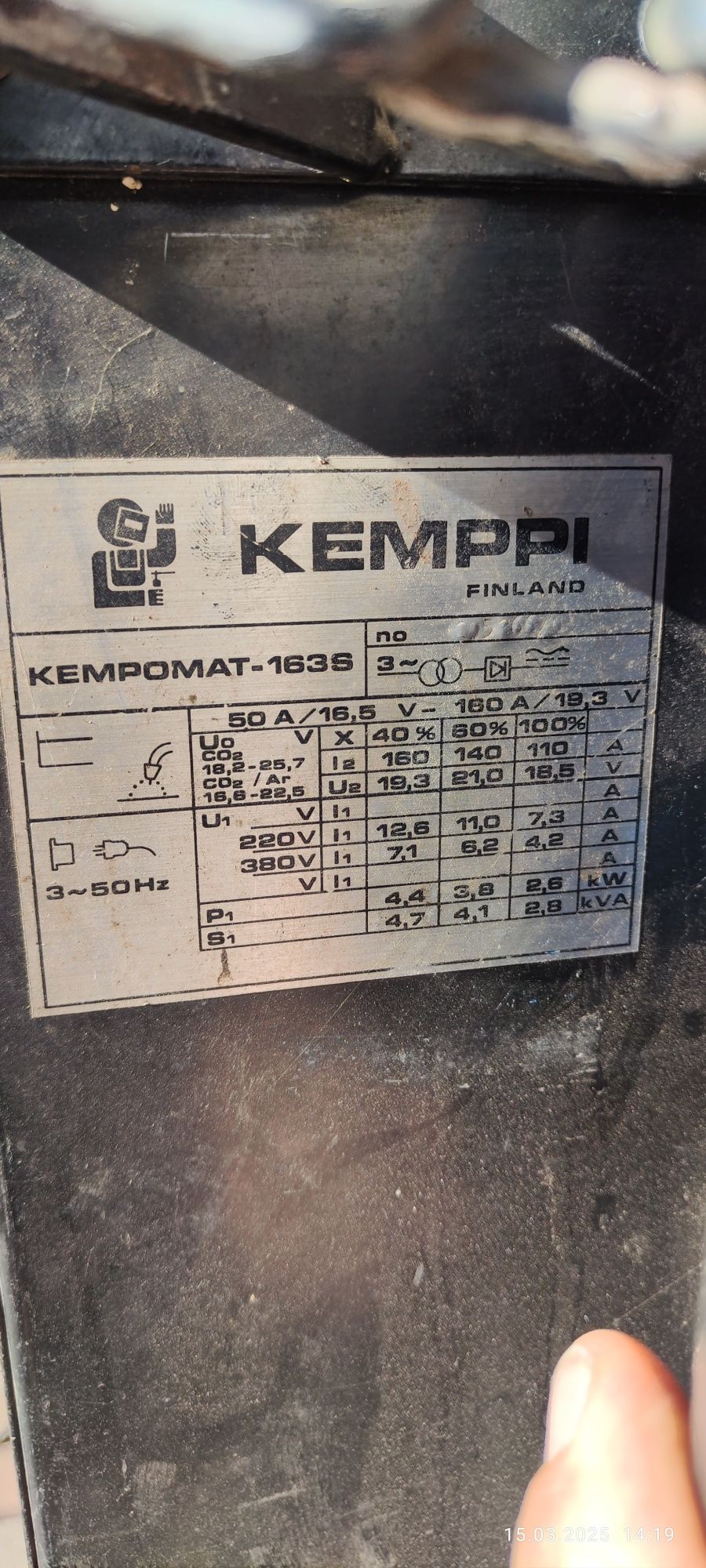 Kempii, kempomat 163S, migmag,migomat, spawarka