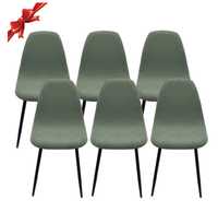 Pokrowce na krzesła Jaotto Zestaw 6 elastycznych