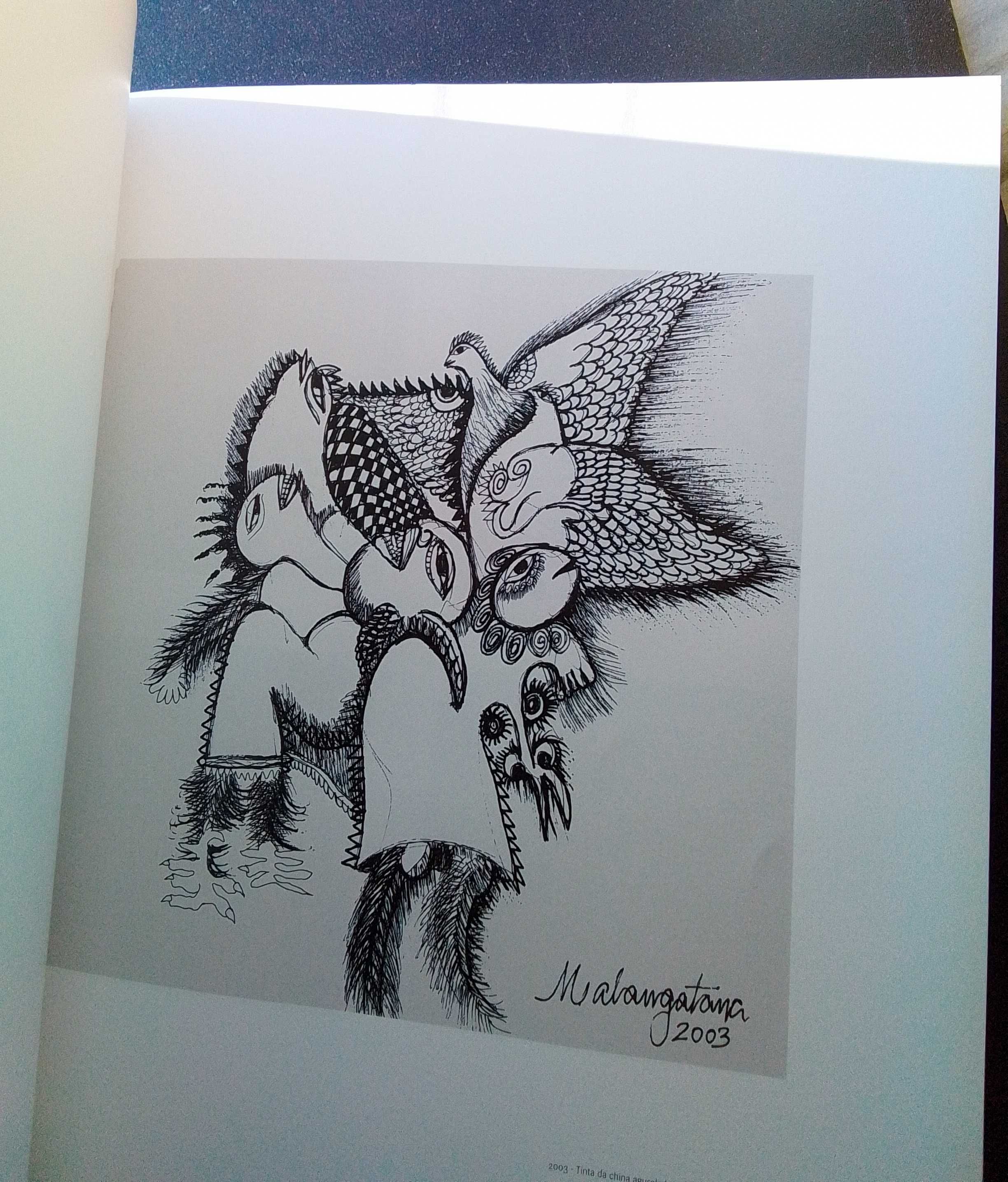 Dois álbuns de fotografia e um catálogo de pintura