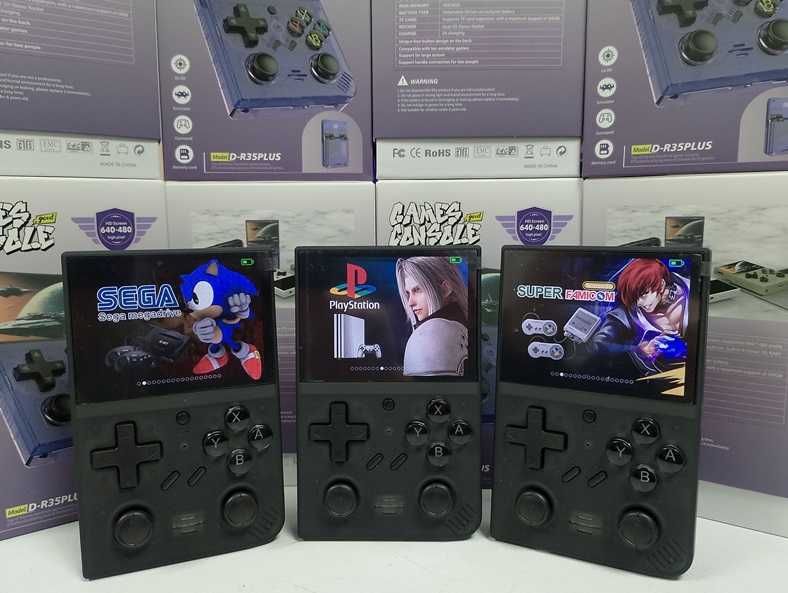 Ретро ігрова приставка портативна PSP 15000 ігор R35Plus PlayStation