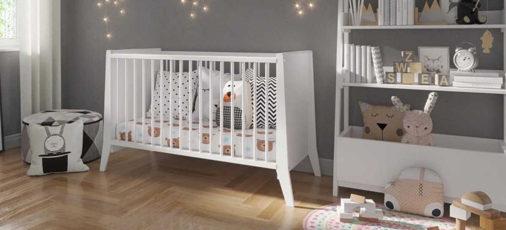 Łóżeczko regulowane dziecięce / 120x60 / Materac