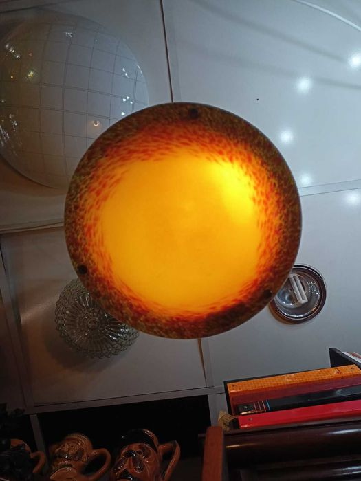 Candeeiro 2 Apliques Vidro Colorido