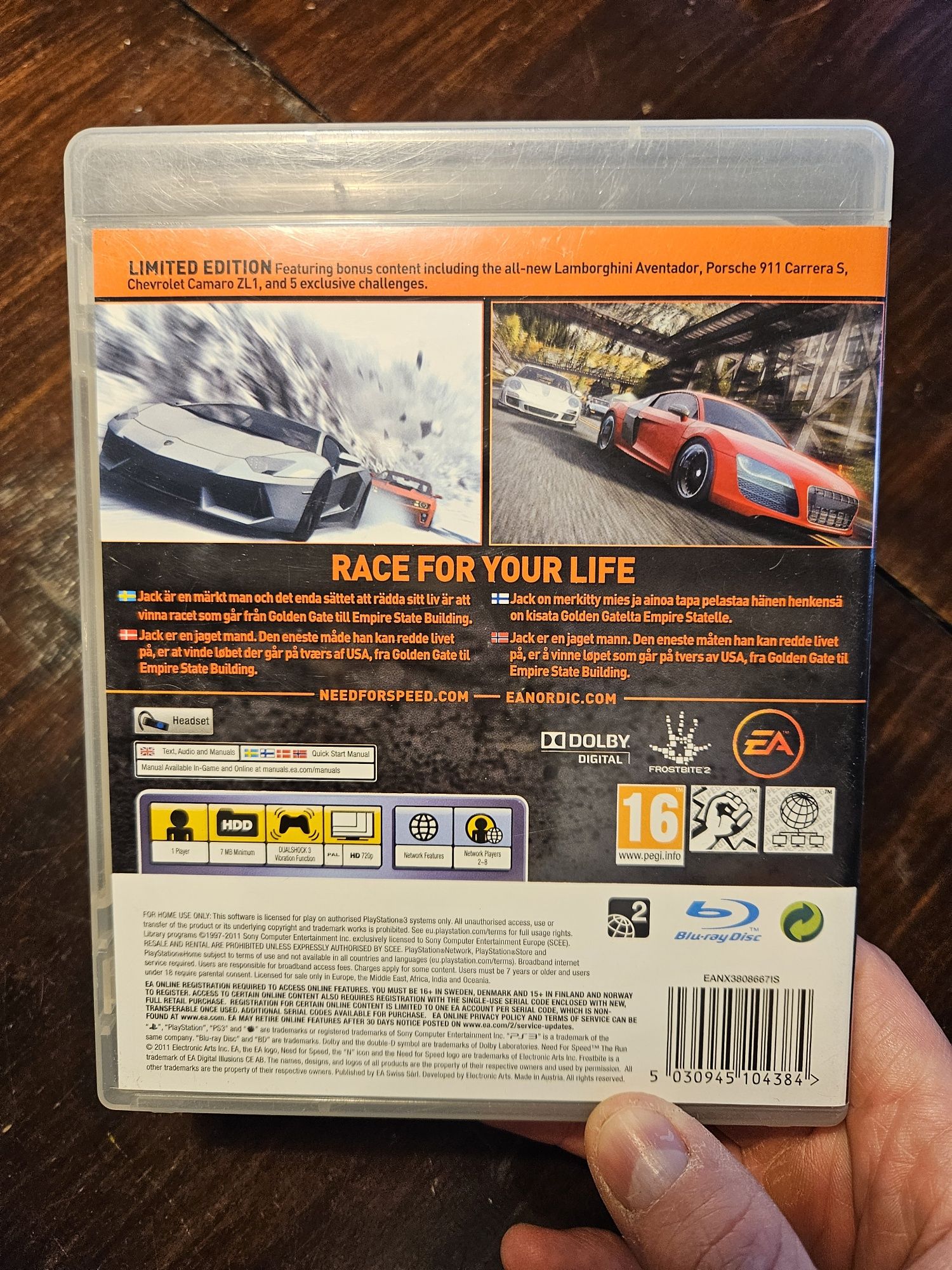need for speed the run limited edition ps3